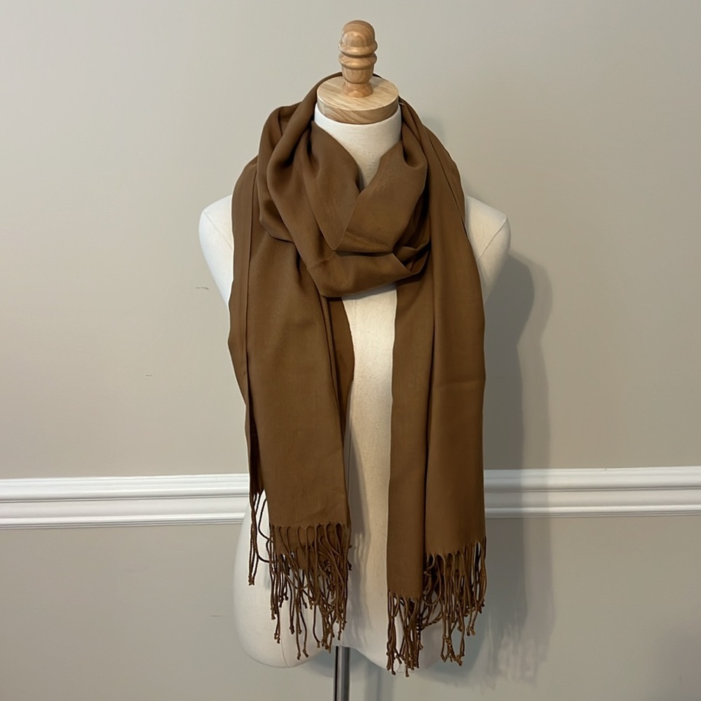 Brown pashmina scarf